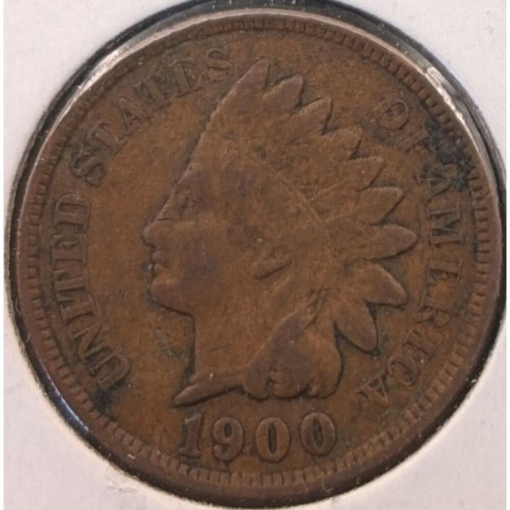 1900 Indian Head Cent • Circulated • Early U.S. Copper • 2x2 Holder • UMM Finds - Picture 2 of 5